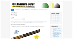 Desktop Screenshot of billiardsbest.com