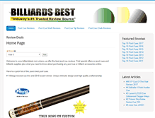 Tablet Screenshot of billiardsbest.com